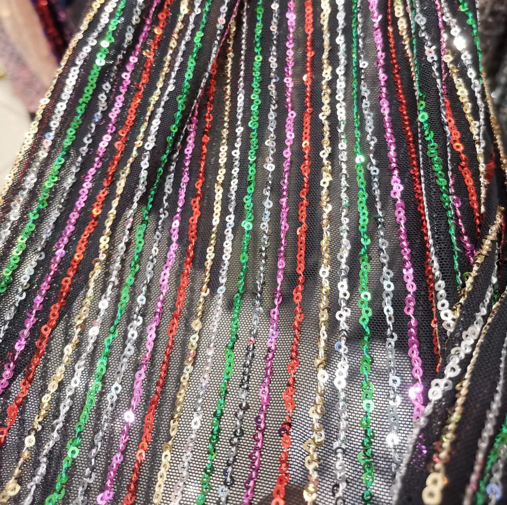 Sequin embroidery