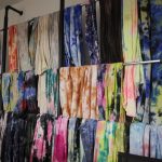 tie-dyed fabrics